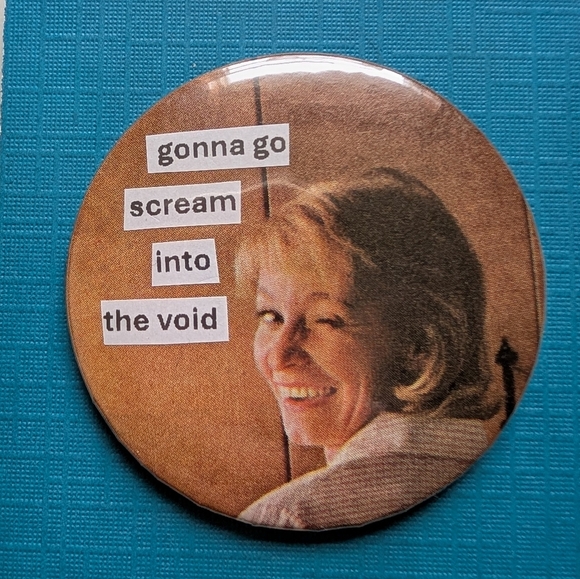 SALE 6 for $15! Vintage Advertising Handmade Vintage 2.25" Button - Picture 1 of 2